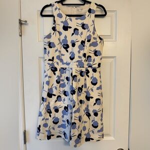 GAP White and Blue Floral Dress